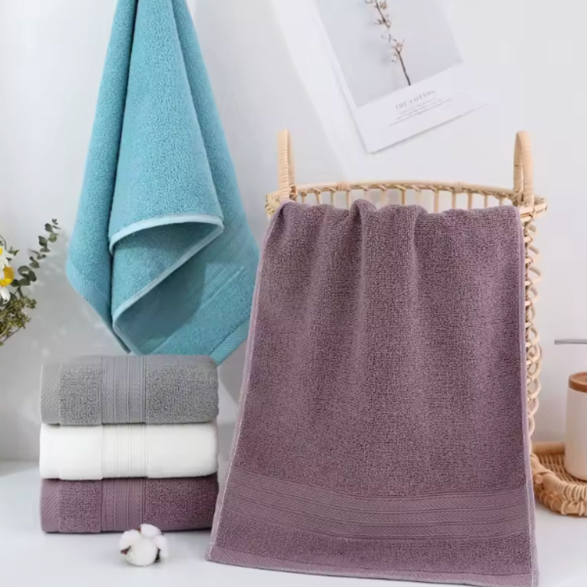 Cotton Towel Set — 4 Pack