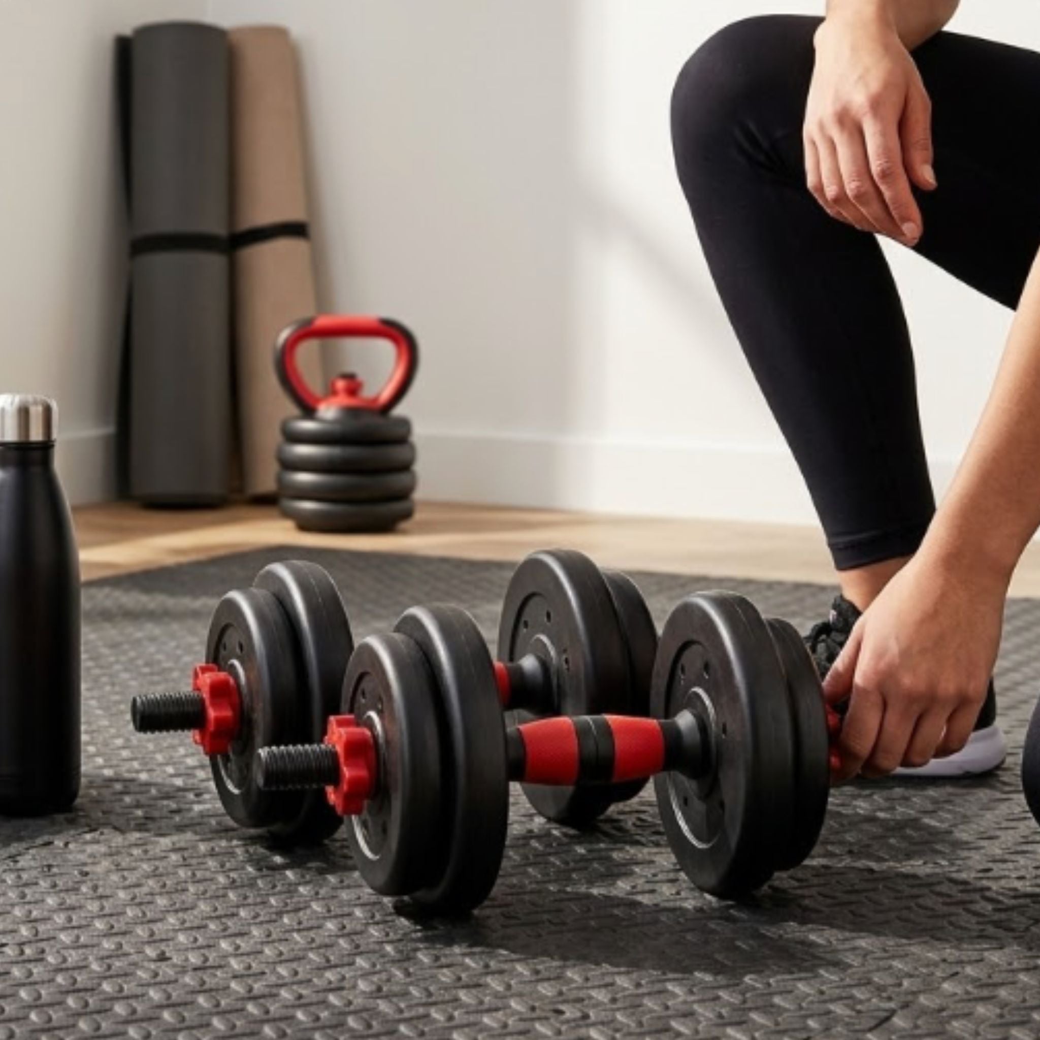 Dumbbell and Barbell Set