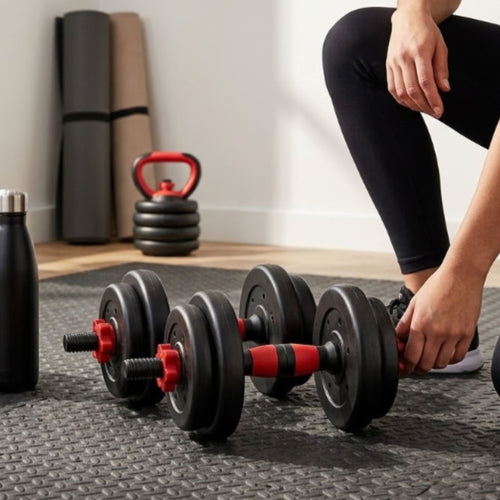 Dumbbell and Barbell Set